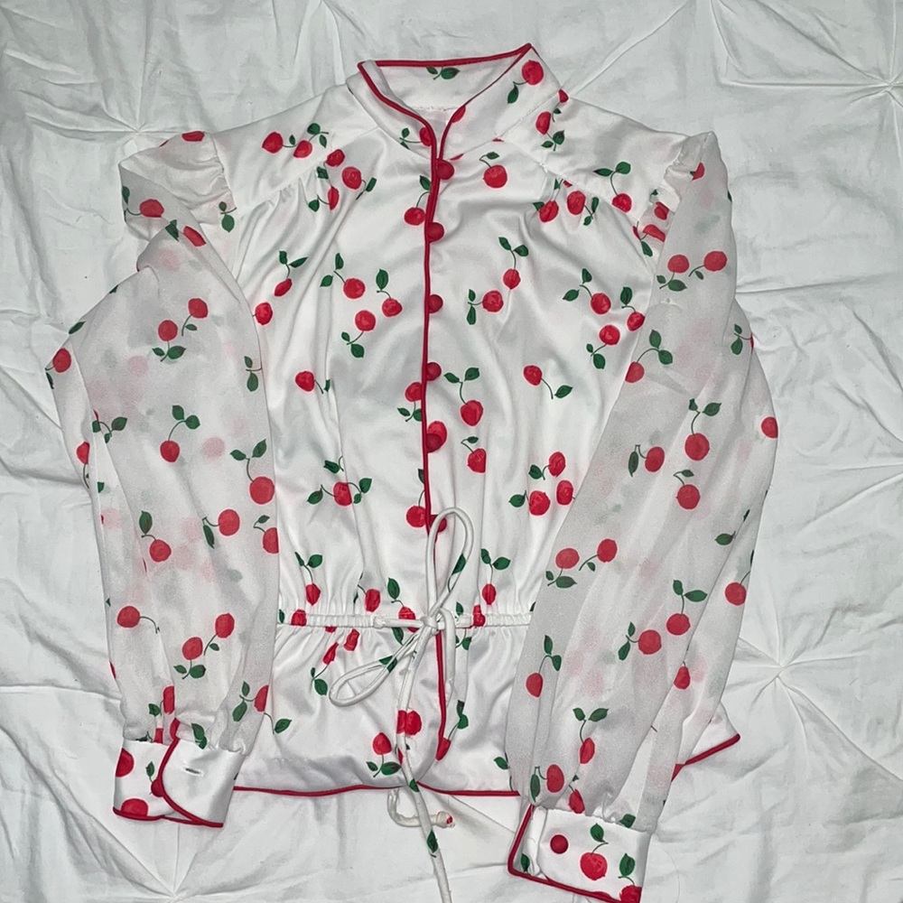 Vintage Cherry Blouse
